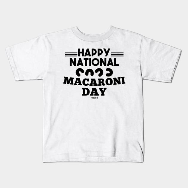 National Day Macaroni pasta Italy Kids T-Shirt by fansinn